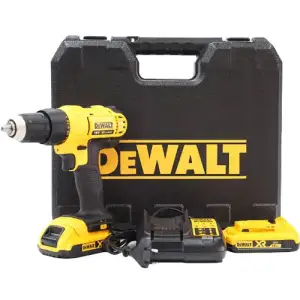 Дриль-шурупокрут DeWalt XR Li-Ion 18В акб 2х2А·год 42Нм 450-1800об/хв патрон 13мм ЗП кейс 1.28кг (DCD771D2) UA