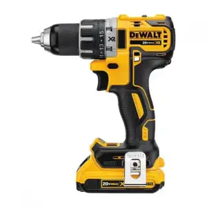 Шурупокрут-дриль акумуляторний DeWALT XR Li-Ion 18В акб 2х2А·год 70Нм 550-2000об/хв кейс, ЗП 1.5кг (DCD791D2) UA