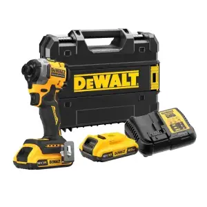 Шурупокрут ударний акумуляторний DeWalt XR Li-Ion 18В акб 2х2А·год 206Нм 3250об/хв 3800уд/хв кейс TSTAK, ЗП 0.95кг (DCF850D2T) UA