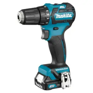 Шурупокрут-дриль акумуляторний Makita DF332DWYE 10.8В 2х1.5А·год 21·35Нм 0-450·0-1500об/хв ЗП кейс 0.86кг UA
