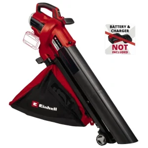 Пилосос садовий акум Einhell VENTURRO 36/240, 36В, PXC, 8000-15000 об/хв, 740 м3/год, 240 км/год, 45 л, 3.55 кг (без АКБ і ЗП), 3433640 UA