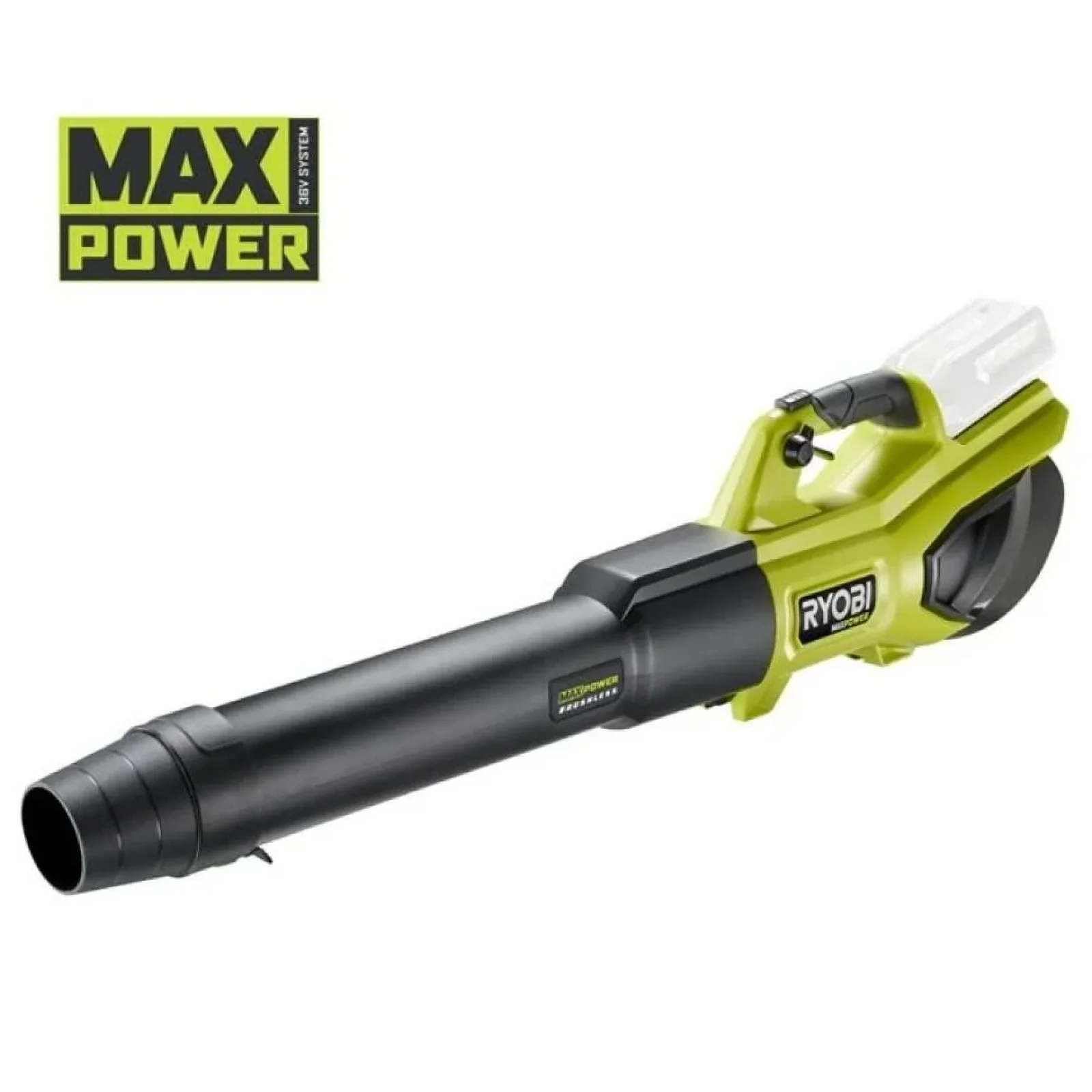 Повітродув садовий акумуляторний Ryobi Ryobi RY36BLXB-0 36В MAX POWER 306 км/год 1240 м.куб/год 3кг без АКБ та ЗП, 5133005646 UA