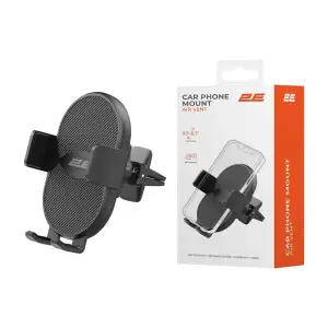 Автомобільний тримач смартфона 2Е Airvent 3.5-6.7", чорний (2E-WCQ01-13) UA