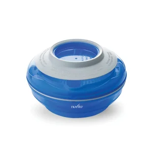 Тарілка Nuvita 4в1, 6міс+, cиній (NV1465Blue) UA
