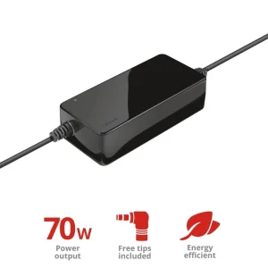 Адаптер живлення Trust Primo 70W-19V Universal Laptop Charger BLACK, 22141_TRUST UA