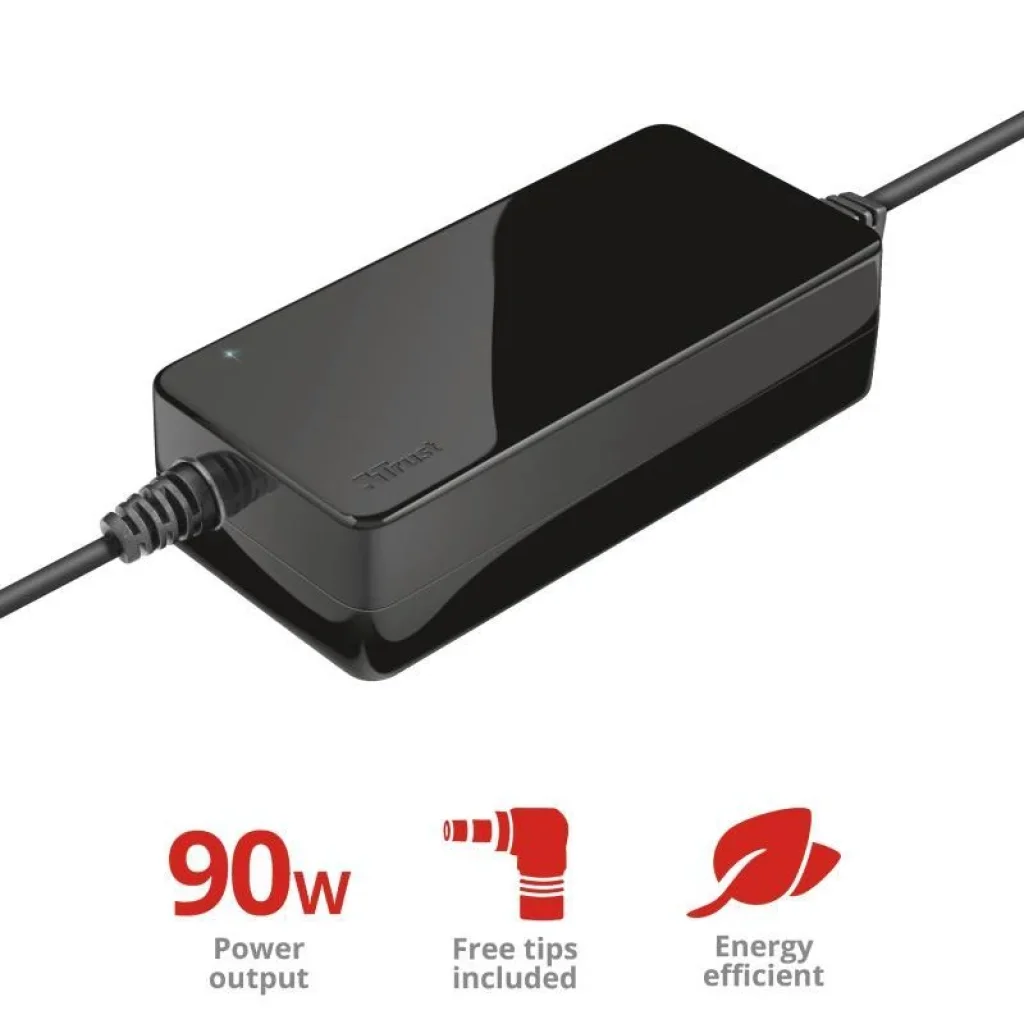 Адаптер живлення Trust Primo 90W-19V Universal Laptop BLACK, 22142_TRUST UA