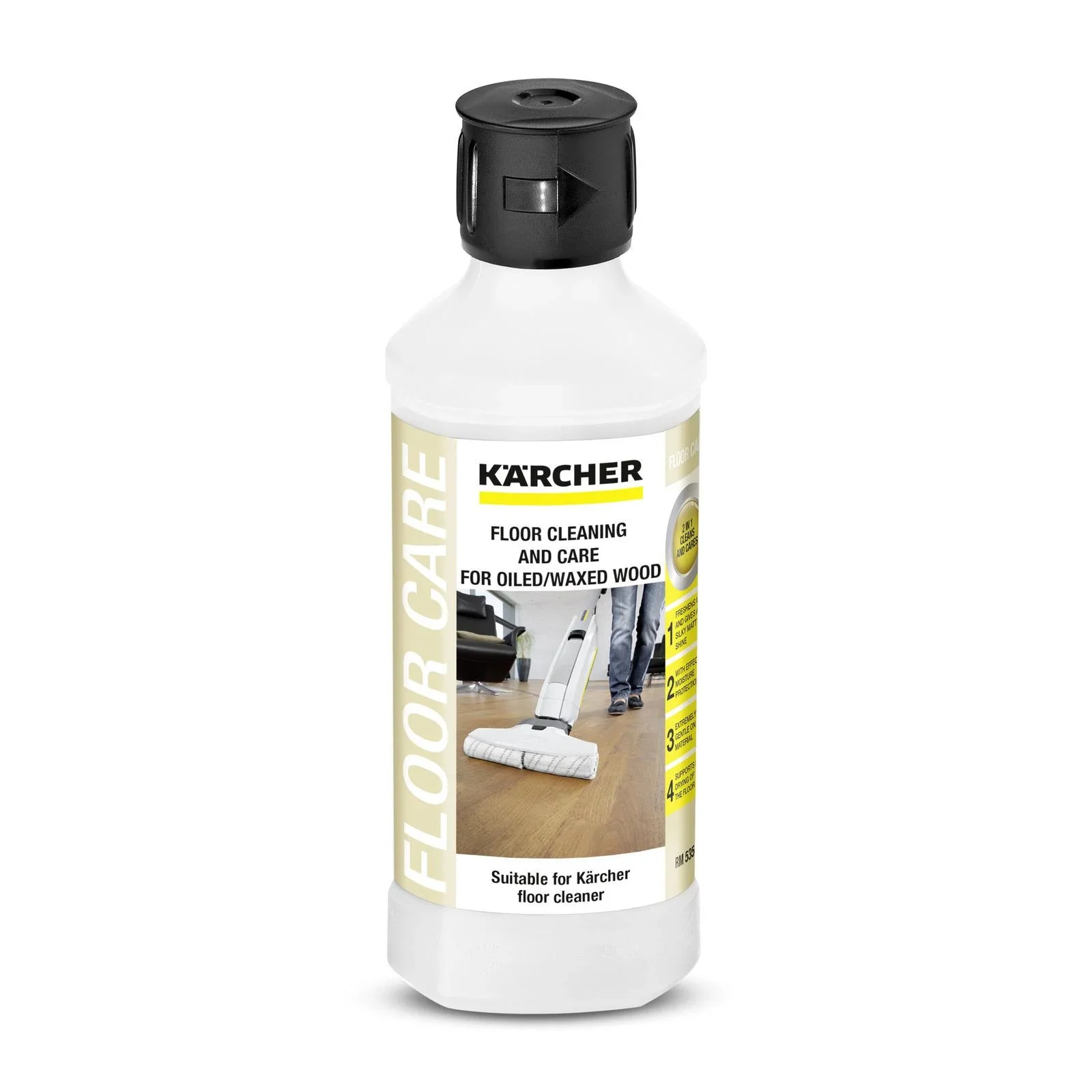 Средство моющее Karcher RM 535 для FC 3-5, уход за вощеными деревянными полами, 500мл, 6.295-942.0 UA