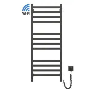 Рушникосушка Navin електрична Авангард, 1200х480х71мм, Wi-Fi, сталь, чорний муар, праве підключення (12-228055-4812) UA