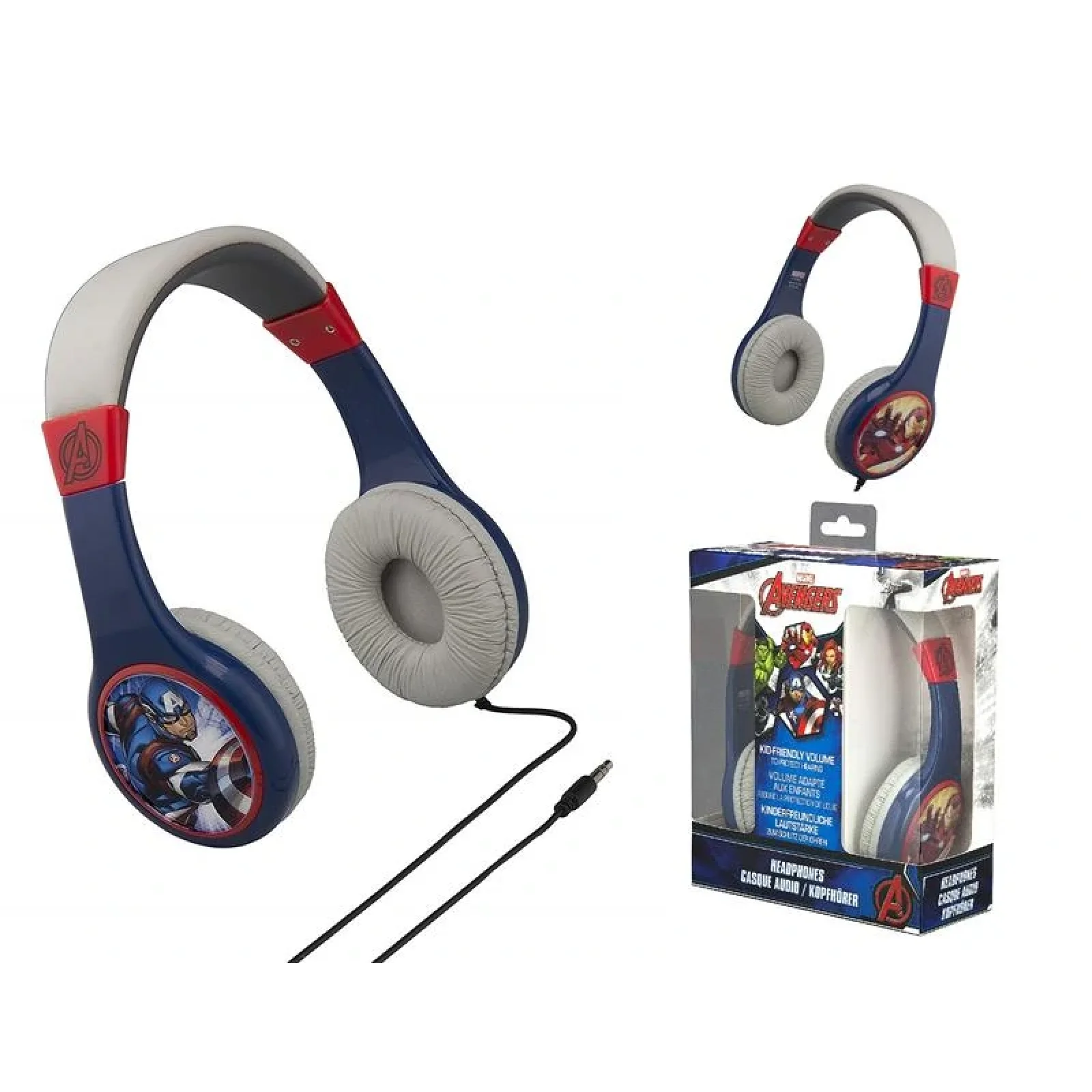 Наушники eKids MARVEL, Avengers Kid-friendly volume, AV-136.11XV8 UA