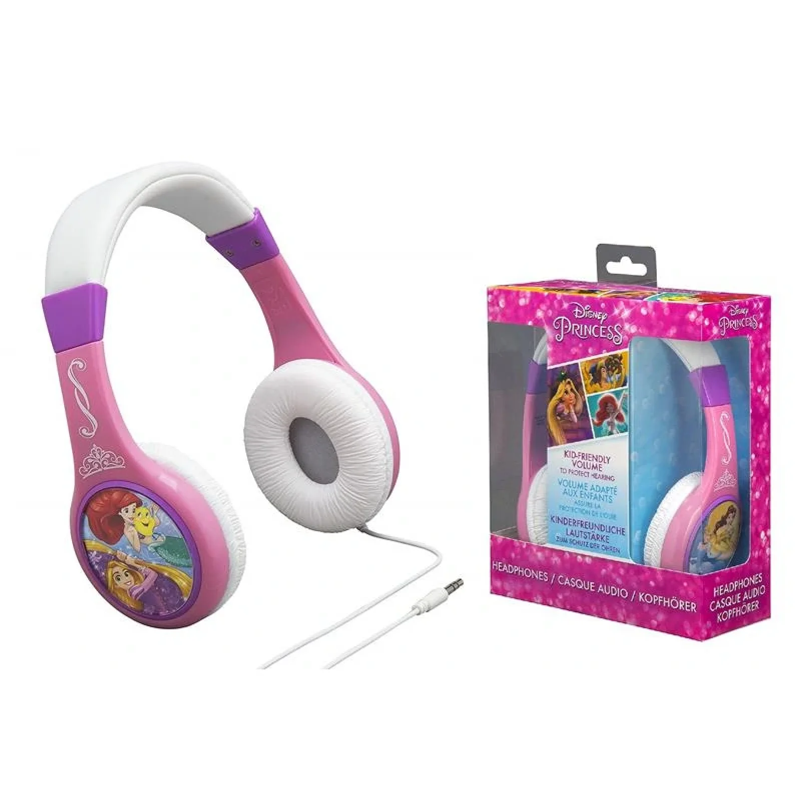 Навушники eKids Disney, Princess Kid-friendly volume, DP-136.11XV8 UA