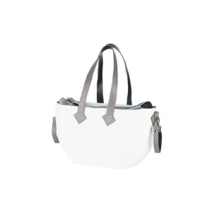 Сумка Nuvita MyMia ручки шкіра, килимок, ремені для коляски, біло-сірий (NV8801G/02O/23G/13G/33G) UA