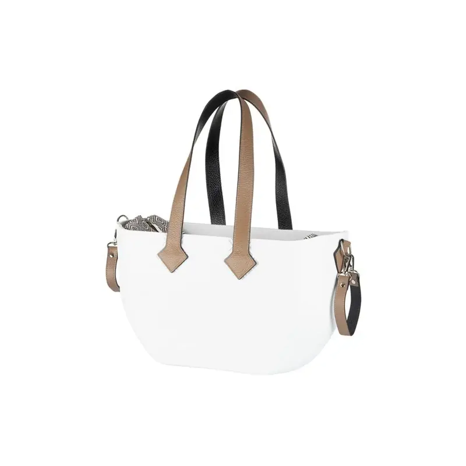 Сумка Nuvita MyMia ручки шкіра, килимок, ремені для коляски, біло-коричневий (NV8801G/02RH/23T/13T/33T) UA