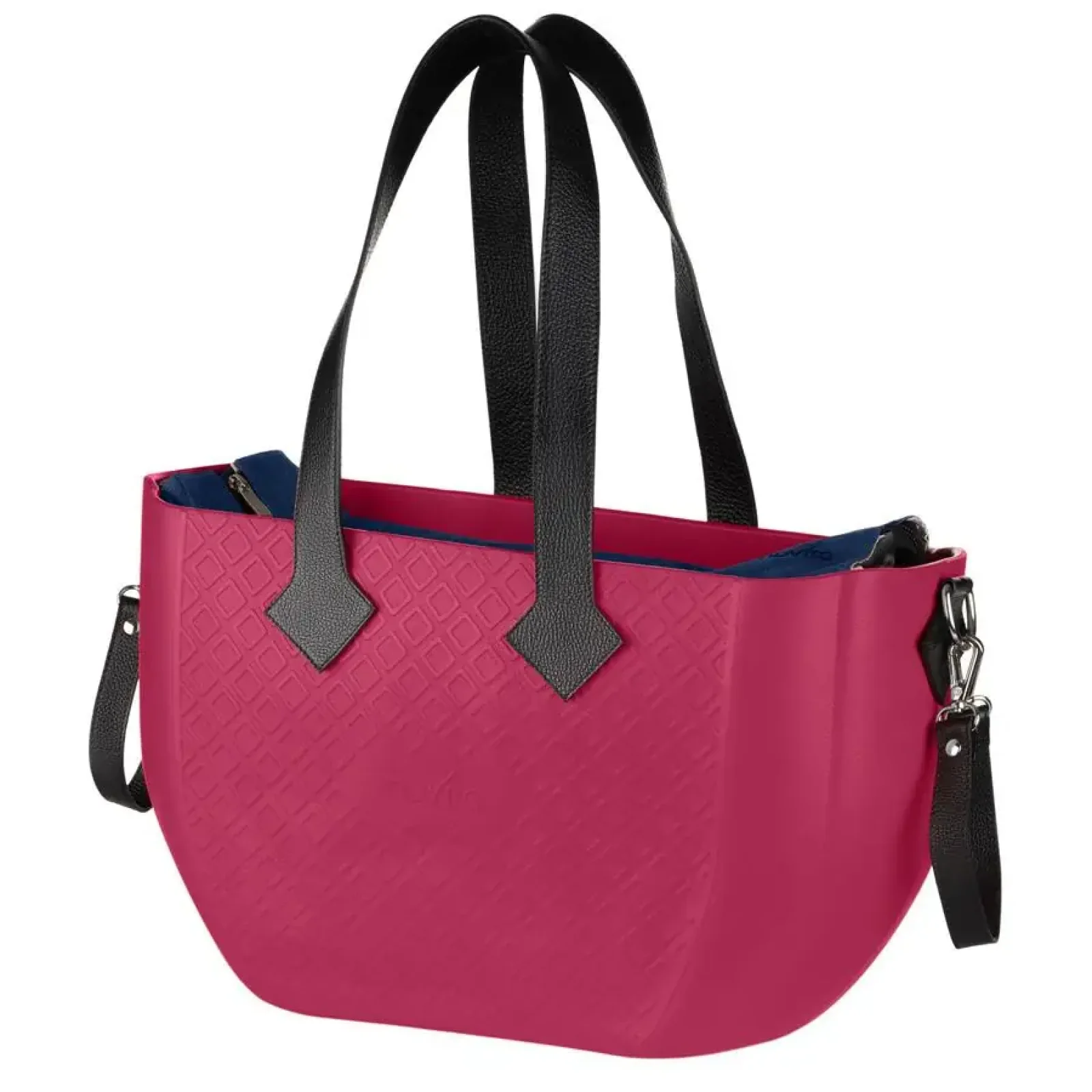 Сумка Nuvita MyMia ручки шкіра, килимок, ремені для коляски, малиново-Black (NV8801L/02N/23B/13B/33B) UA