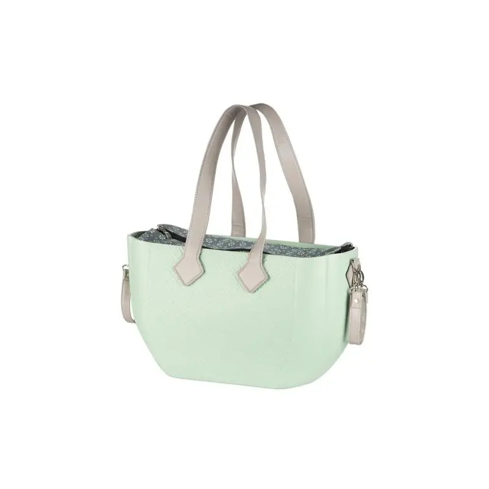 Сумка Nuvita MyMia ручки еко-шкіра, килимок, ремені для коляски, м'ятно-сірий (NV8801M/02F/03G) UA