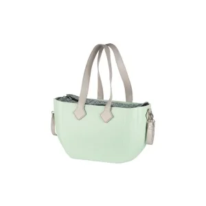 Сумка Nuvita MyMia ручки еко-шкіра, килимок, ремені для коляски, м'ятно-сірий (NV8801M/02F/03G) UA