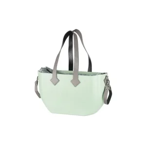 Сумка Nuvita MyMia ручки шкіра, килимок, ремені для коляски, м'ятно-сірий (NV8801M/02F/23G/13G/33G) UA