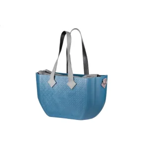 Сумка Nuvita MyMia ручки шкіра, килимок, ремені для коляски, синьо-сірий (NV8801P/02G/23G/13G/33G) UA