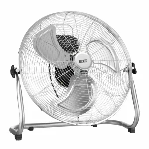 Вентилятор підлоговий 2E PowerWind 45C професійний, 45см, 100Вт, кнопки, двигун мідь 100%, срібний (2E-IF45C) UA
