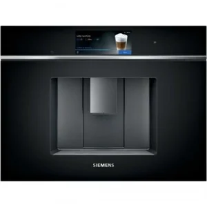 Кавомашина Siemens вбудована, 2.4л, зерно+мол., автомат.капуч, LED-дисплей, авторецептів -29, чорний, CT718L1B0 UA