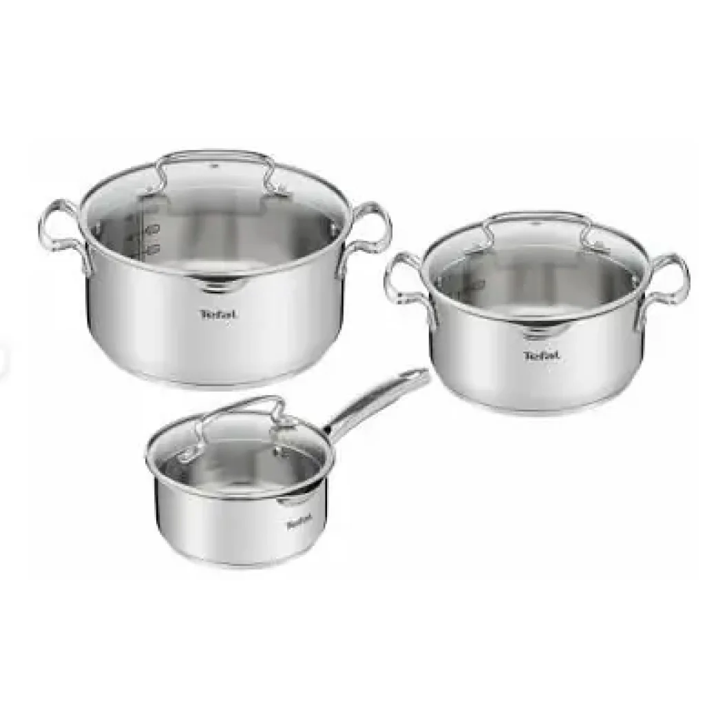 Набір посуду Tefal DUETTO+, 6предметів, нержавіюча сталь, скло (G719S655) UA