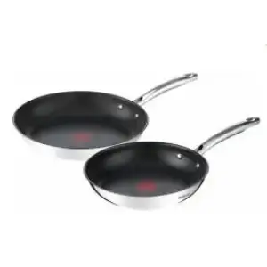 Набір сковород Tefal Duetto+, 2шт, 24/28см, нержавіюча сталь (G732S255) UA