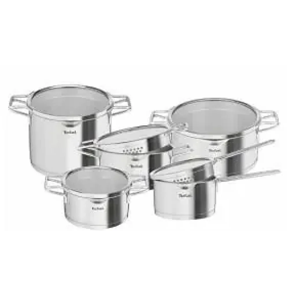 Набір посуду Tefal Nordica, 10пр., нержавіюча сталь, скло (H852SA56) UA