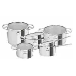 Набір посуду Tefal Nordica, 10пр., нержавіюча сталь, скло (H852SA56) UA