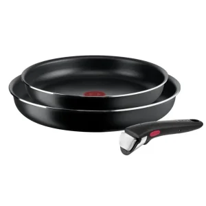 Набір посуду Tefal Ingenio Easy Cook & Clean, змінна ручка, 3предметів, алюміній, бакеліт, чорний (L1549013) UA