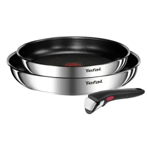 Набір посуду Tefal Ingenio Emotion, змінна ручка, 3предмети, нержавіюча сталь, бакеліт (L897S374) UA