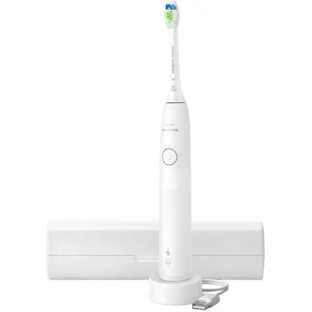 Щітка зубна електр. Philips Sonicare 5300 Series, 62т. колив/хв, насадок-1, футляр, білий (HX7108/02) UA