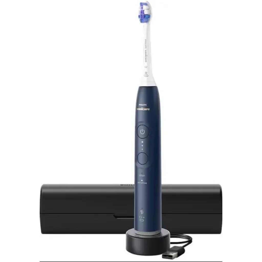 Щітка зубна електр. Philips Sonicare 6100 Series, 62т. колив/хв, насадок-1, футляр, синій (HX7403/05) UA