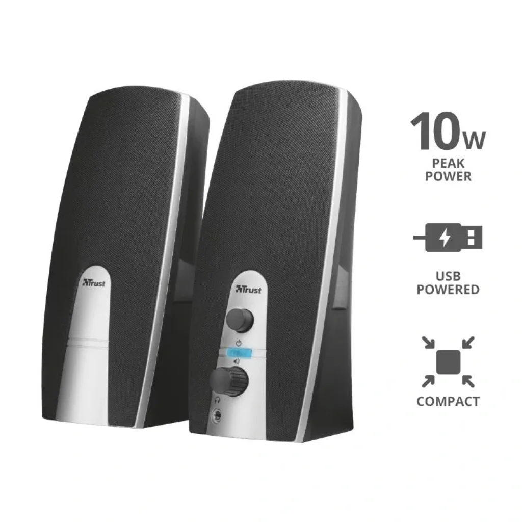 Акустична система (Колонки) Trust 2.0 MILA USB Black/WHITE, 16697_TRUST UA
