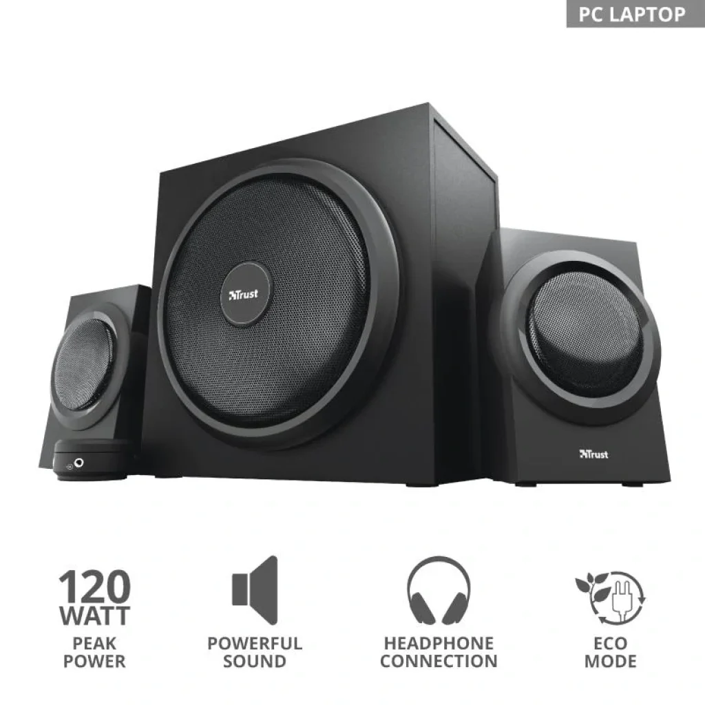 Акустична система (Колонки) Trust 2.1 Yuri Speaker Set BLACK, 23696_TRUST UA