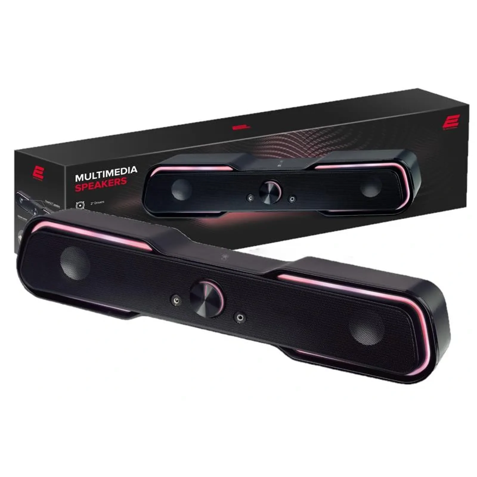 Акустична система (саундбар) 2E PCS101 RGB, 2.0, USB, Black, 2E-PCS101BK UA
