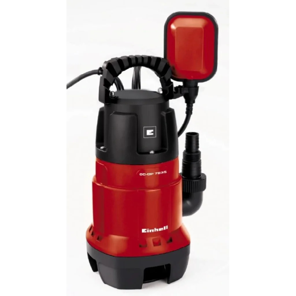 Насос дренажный Einhell GC-DP 7835, 780 Вт, 15700 л/ч, выс. 8 м, глуб. 8 м, 4170682 UA
