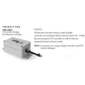 Мост Twinkly Pro Ethernet to Wifi, IP65, белый UA