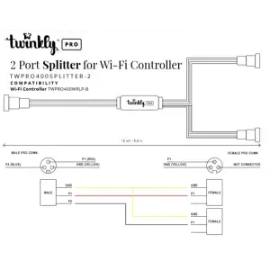 Сплиттер-разветвитель Twinkly Pro, IP65, черный UA