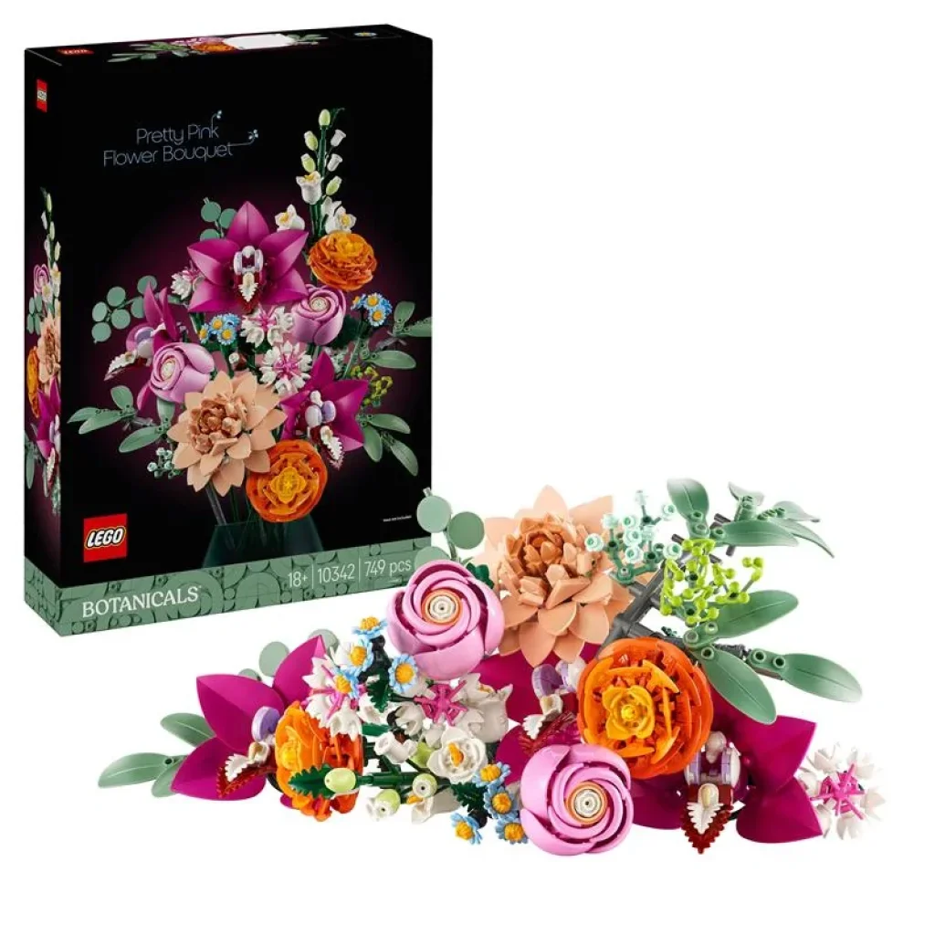 Конструктор LEGO Botanicals Милий рожевий букет квітів, 10342 UA