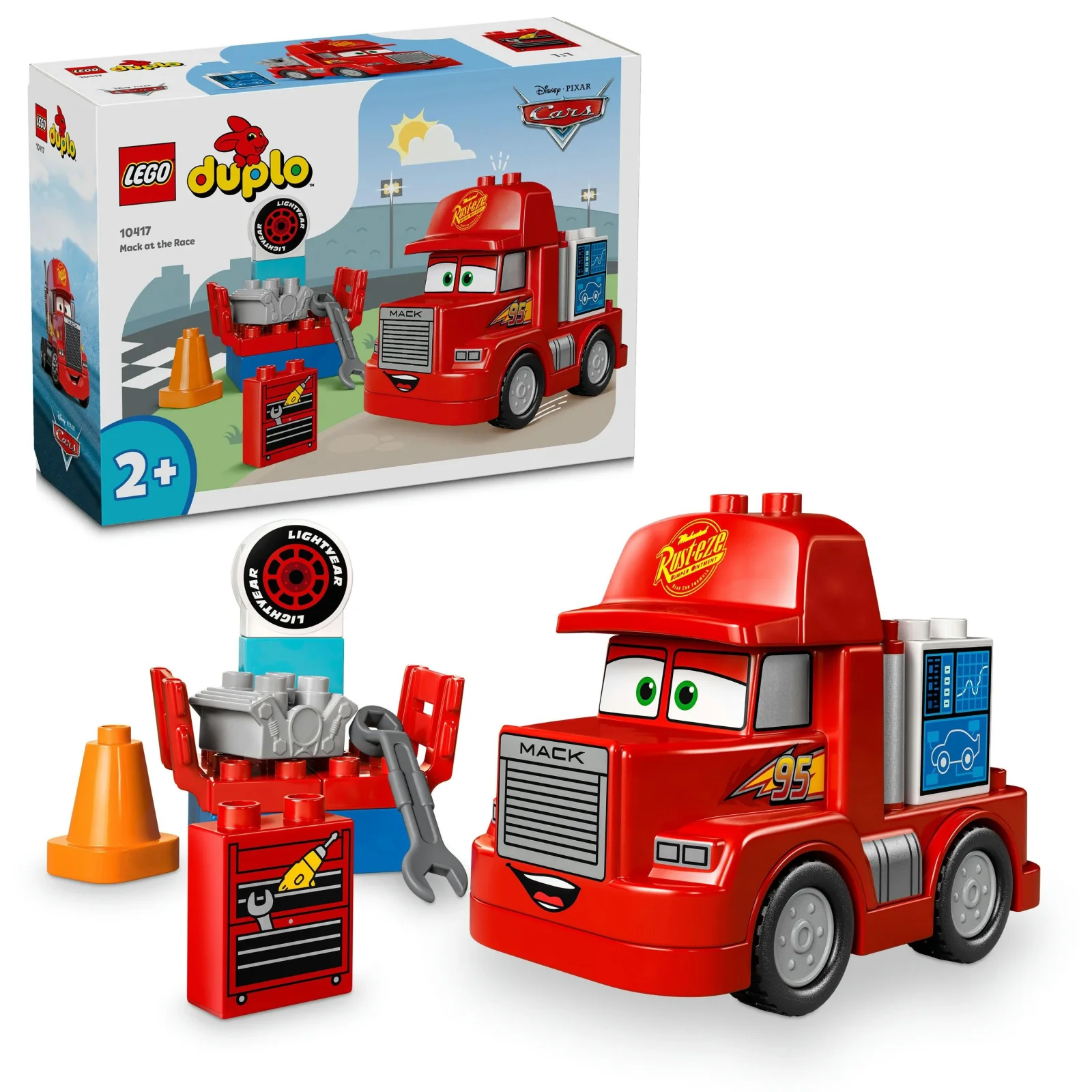 Конструктор LEGO DUPLO Disney Мак на перегонах, 10417 UA