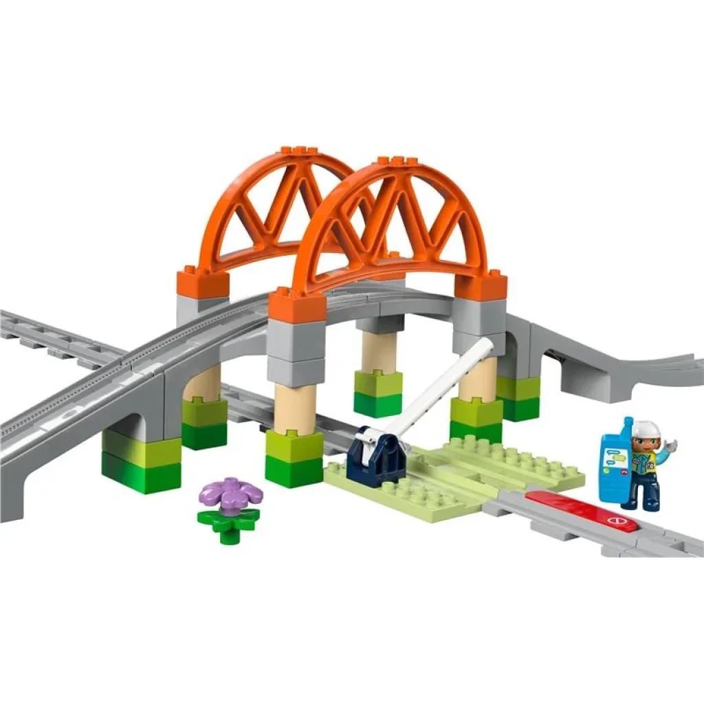 Конструктор LEGO DUPLO Town Додатковий набір. Залізничний міст і колії, 10426 UA