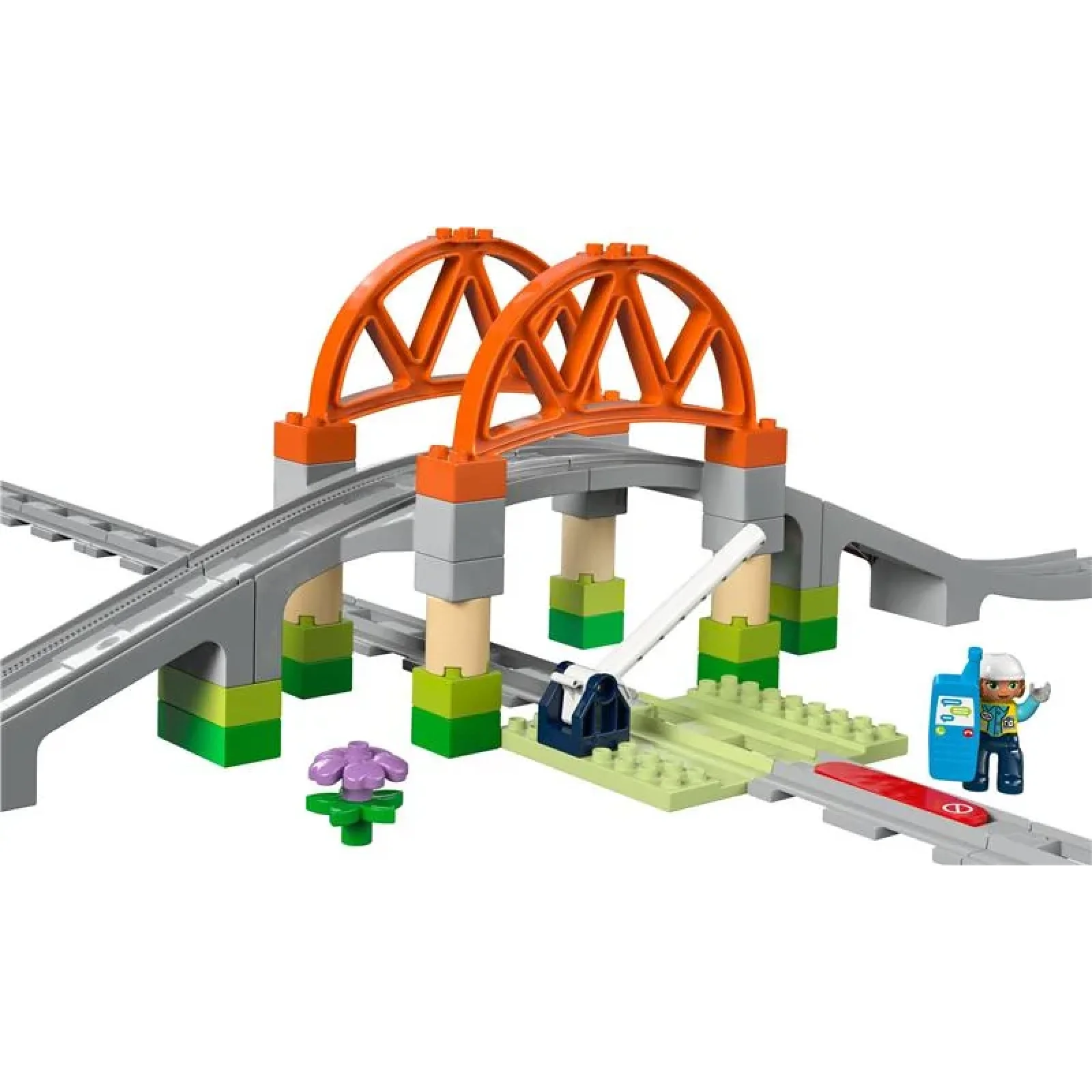 Конструктор LEGO DUPLO Town Додатковий набір. Залізничний міст і колії, 10426 UA