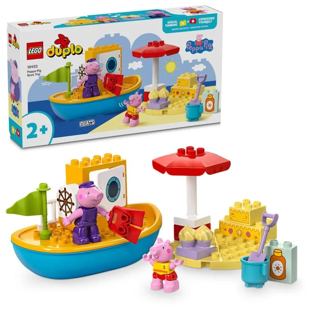 Конструктор LEGO DUPLO Peppa Pig Морська прогулянка Пеппи на човні, 10432 UA