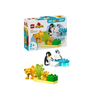 Конструктор LEGO DUPLO Town Сімейства диких тварин: Пінгвіни та Леви, 10442 UA