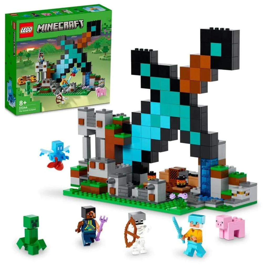 Конструктор LEGO Minecraft Форпост с мечом, 21244 UA