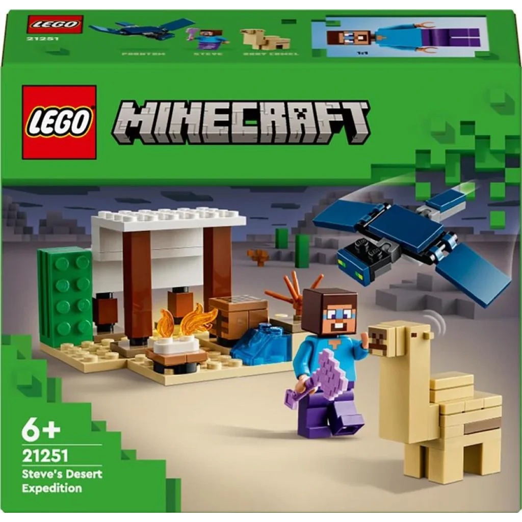Конструктор LEGO Minecraft Експедиція Стіва в пустелю, 21251 UA