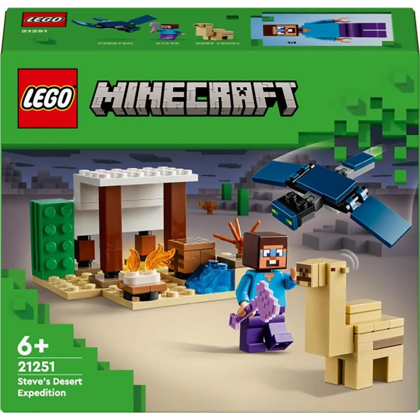 Конструктор LEGO Minecraft Експедиція Стіва в пустелю, 21251 UA