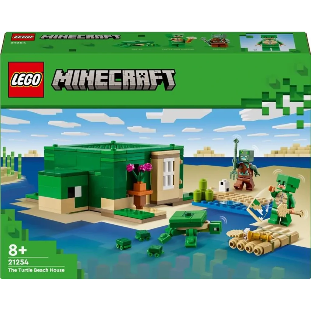 Конструктор LEGO Minecraft Пляжний будинок у формі черепахи, 21254 UA