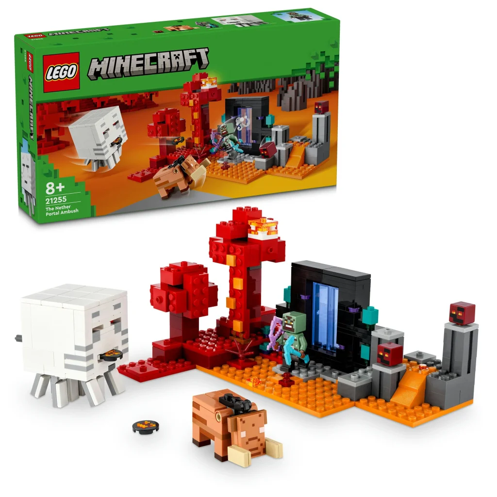 Конструктор LEGO Minecraft Засідка біля порталу в Нижній світ, 21255 UA