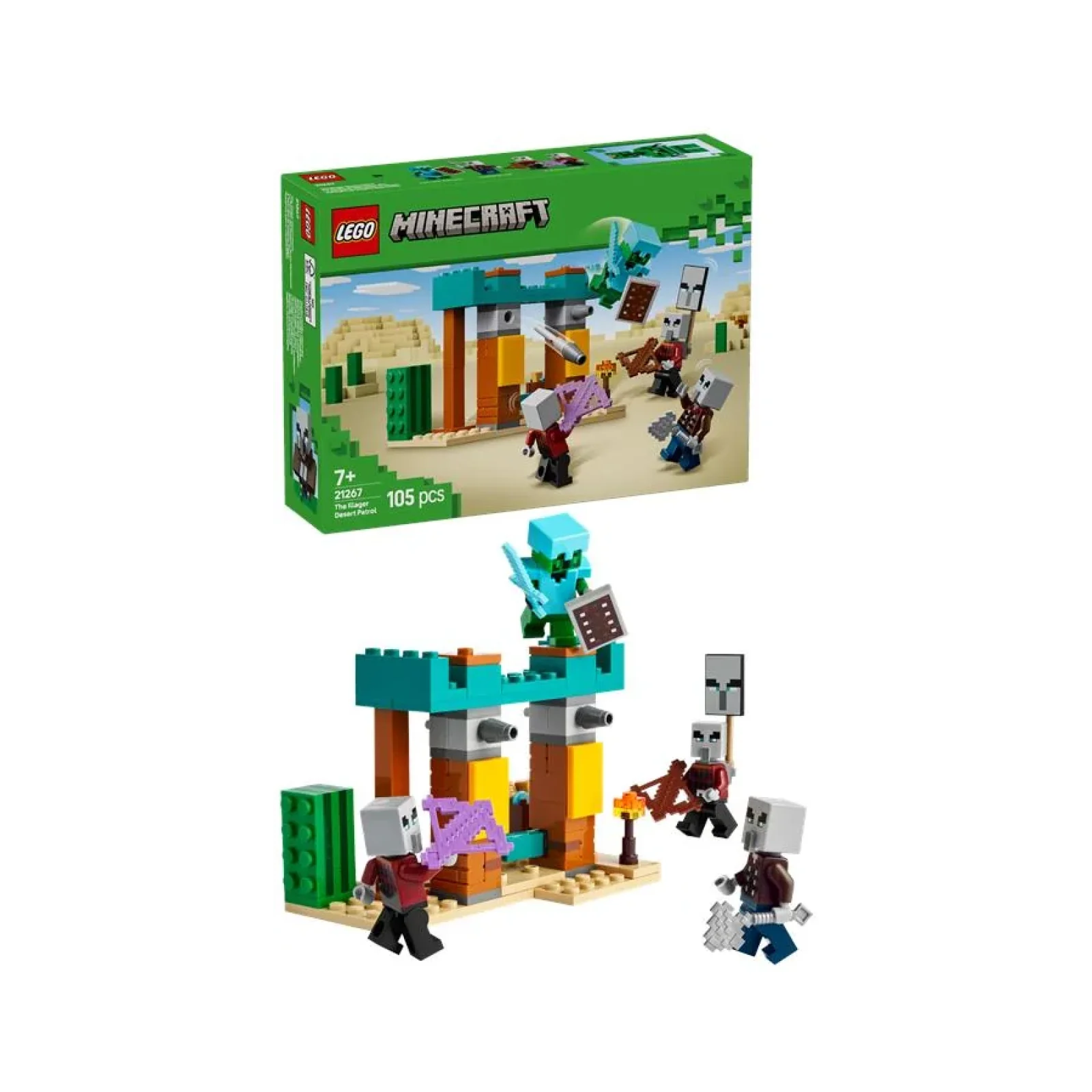 Конструктор LEGO Minecraft Пустельний патруль розбійника, 21267 UA