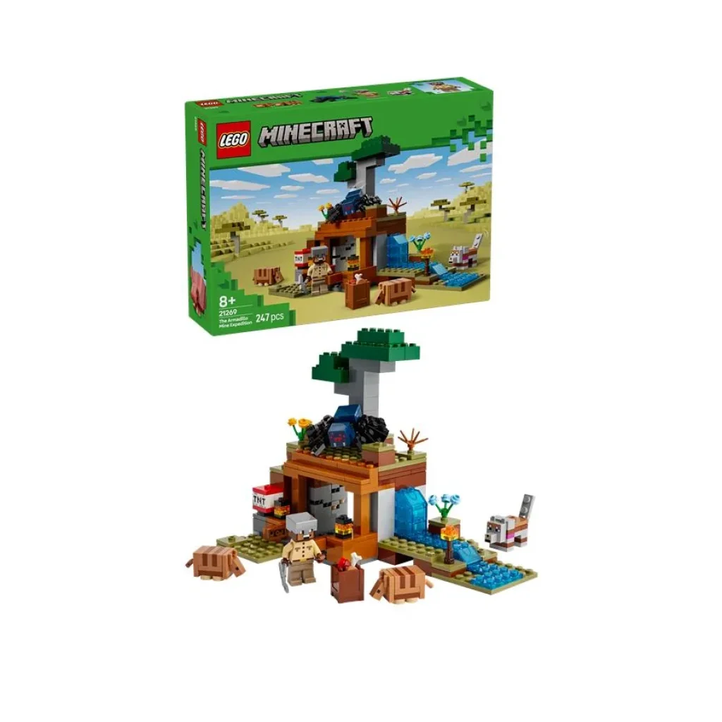 Конструктор LEGO Minecraft Шахтна експедиція «Броненосець», 21269 UA